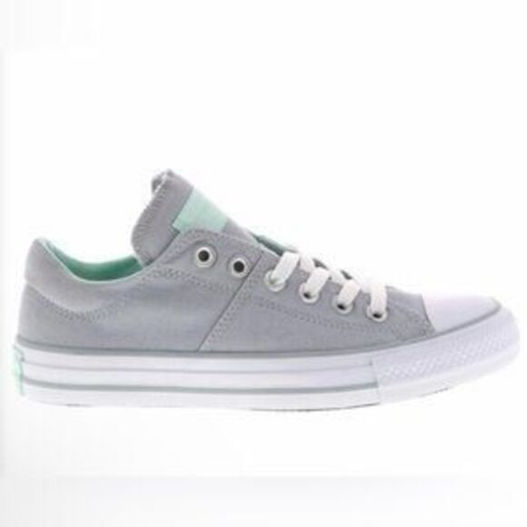 CONVERSE Women’s Gray & Aqua Low-Top All Star Sneakers Size 8 - Picture 1 of 8